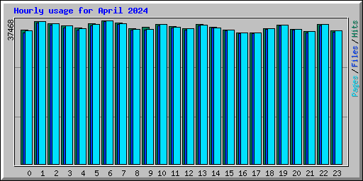 Hourly usage for April 2024