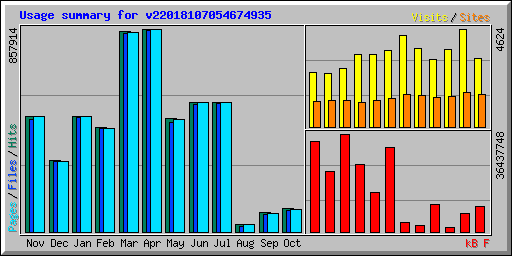 Usage summary for v22018107054674935